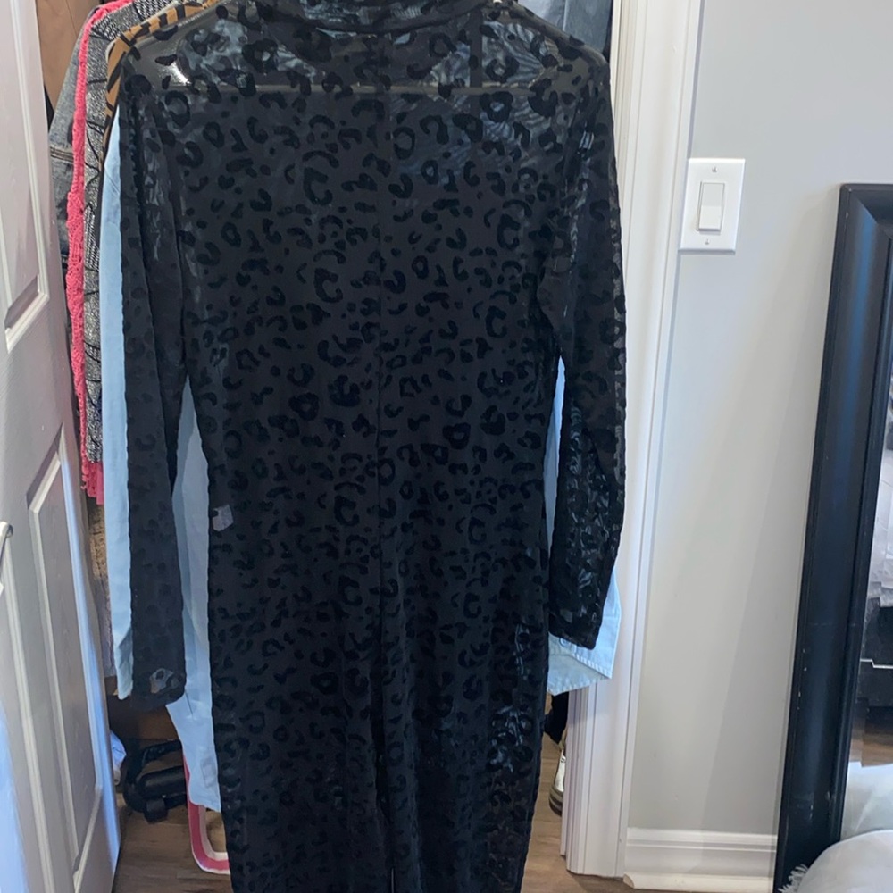 all sheer cheetah print one piece for my curvy woman